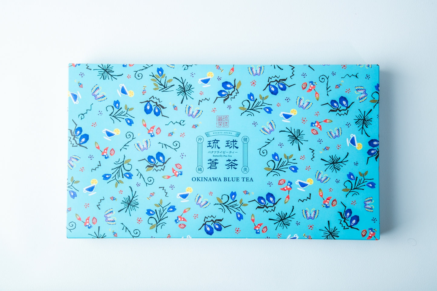 琉球蒼茶 沖縄県産バタフライピー ティーバック ギフトボックス(オリジナル、パイン、ジャスミン)